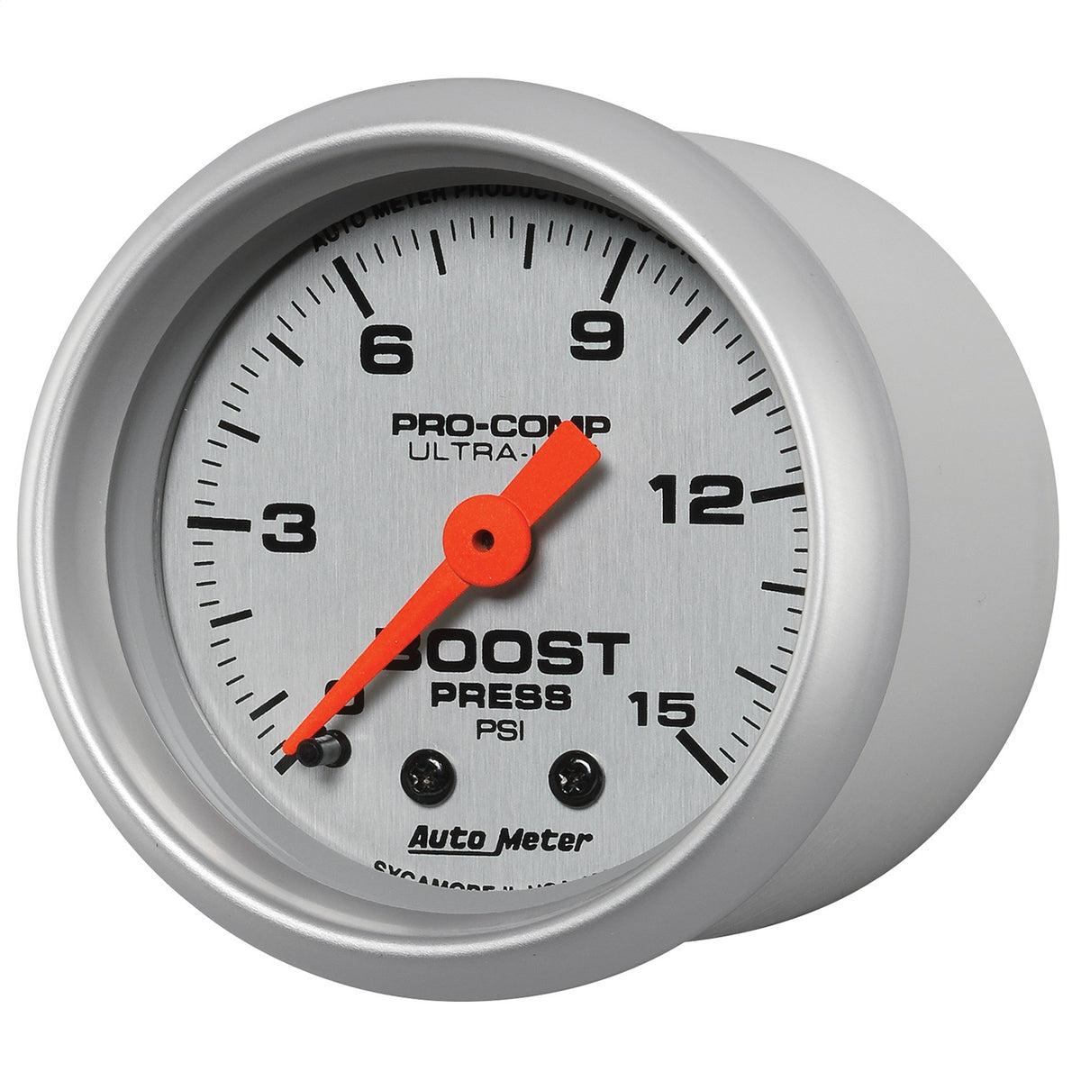 Auto Meter 2-1/16" Ultra-Lite Boost Gauge - 0-15 PSI