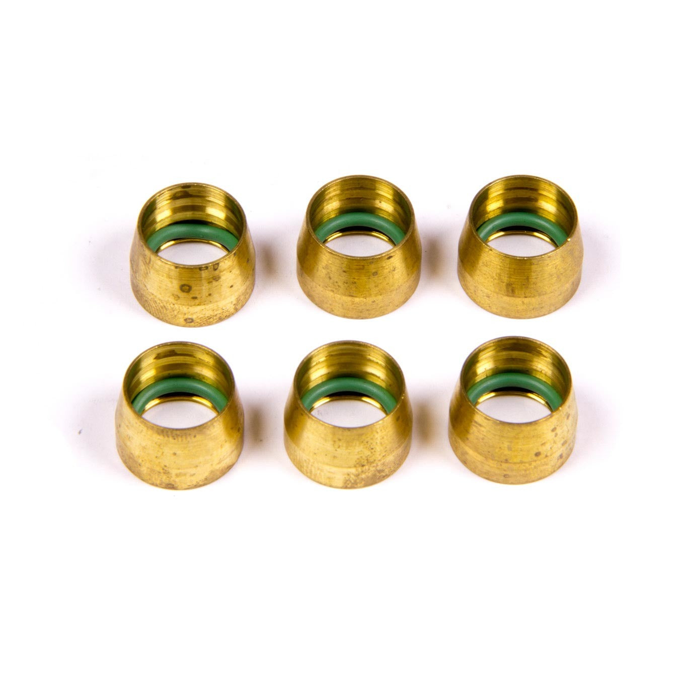 Aeroquip -8 Replacement Air Conditioning Fitting Brass Sleeves (6 Pack)
