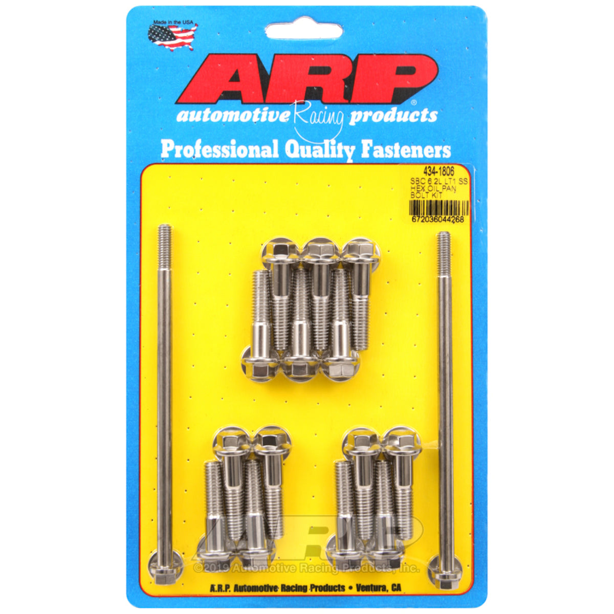 ARP Oil Pan Bolt Kit - GM LT1 6.2L 6-Point Stainless Steel