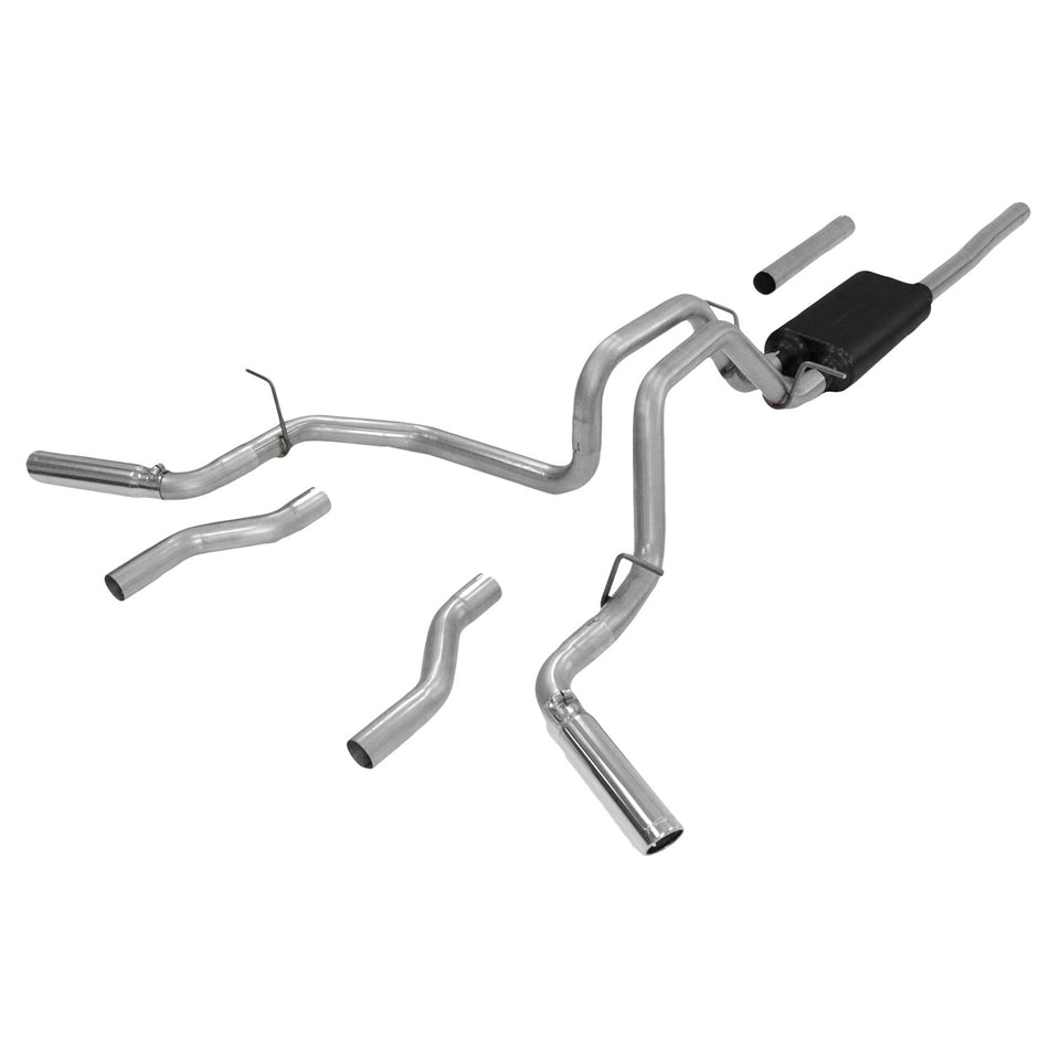 Flowmaster Force II Dual Cat-Back Exhaust System - 2007-13 Chevy Silverado/GMC Sierra 1500 5.3L Flex Fuel V8