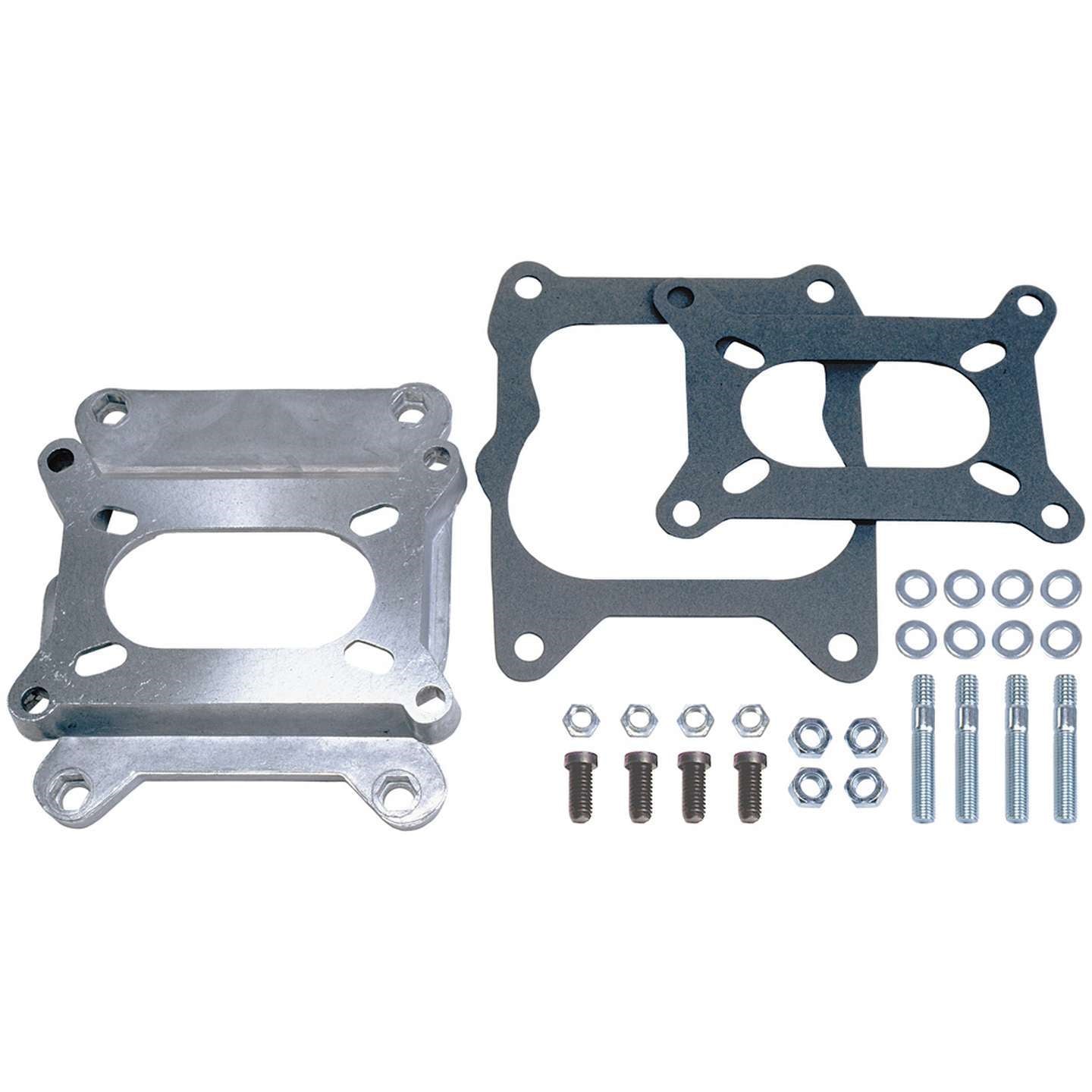 Trans-Dapt Aluminum Carburetor Adapter - Holley 2 BBL to Quadrajet Base - 1-1/8" Tall
