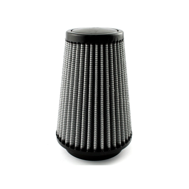 aFe Power Magnum FLOW Pro DRY S Conical Air Filter Element - 5 in Base - 3-1/2 in Top - 3-1/2 in Flange - 7 in Tall - White