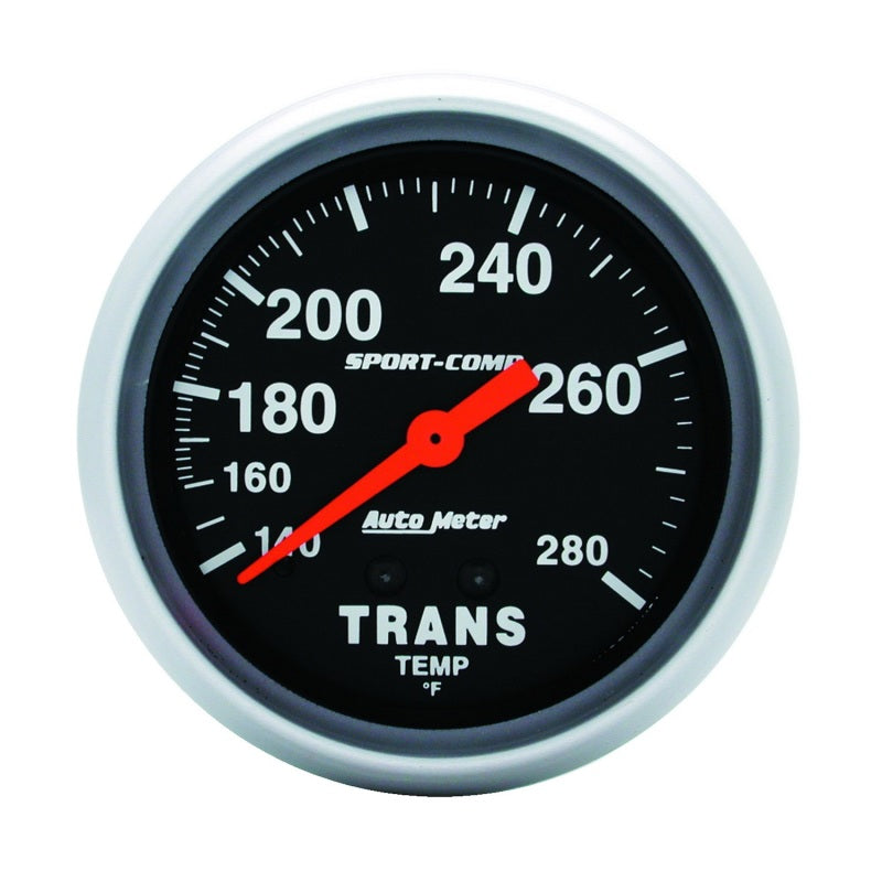 Auto Meter 140-280 Sport-Comp Transmission Temperature Gauge - 2-5/8"