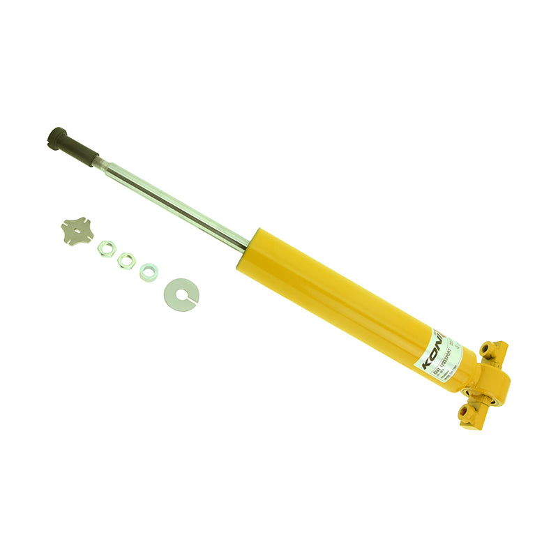 Koni Sport Twintube Single Adjustable Steel Body Shock - Yellow Paint - Rear - Ford Mustang 2015-18