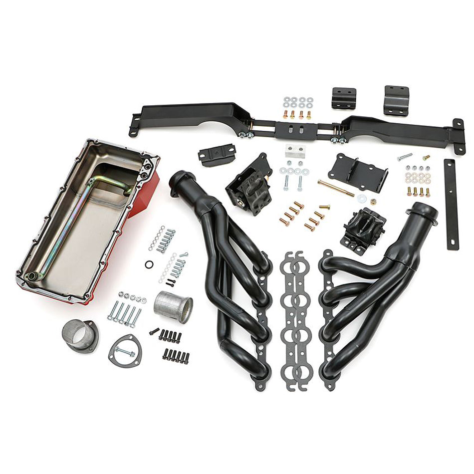 Trans-Dapt Swap In A Box Engine Conversion Kit - Auto / Manual Trans - GM LS-Series - GM G-Body 1982-88 48061