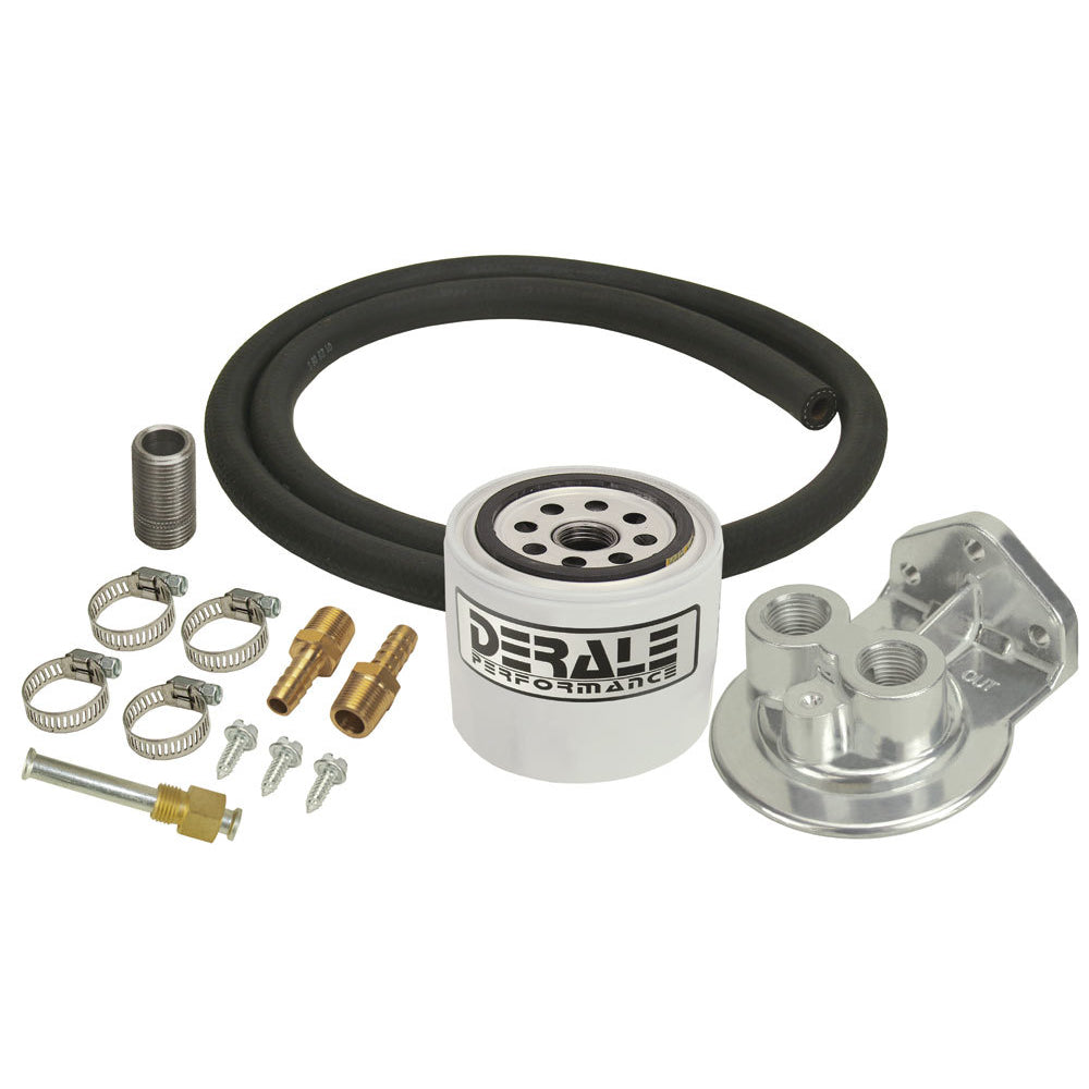 Derale Performance Remote Transmission Filter Filter/Fittings/Hose/Mount - Universal