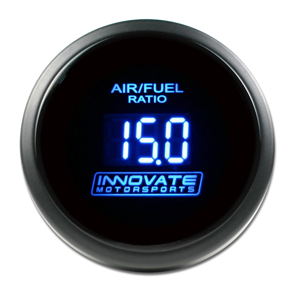 Innovate Motorsports DB Wideband Air-Fuel Ratio Digital Gauge - 8:1-18:1 AFR - 2-1/16" Diameter - Black Face / Blue LED