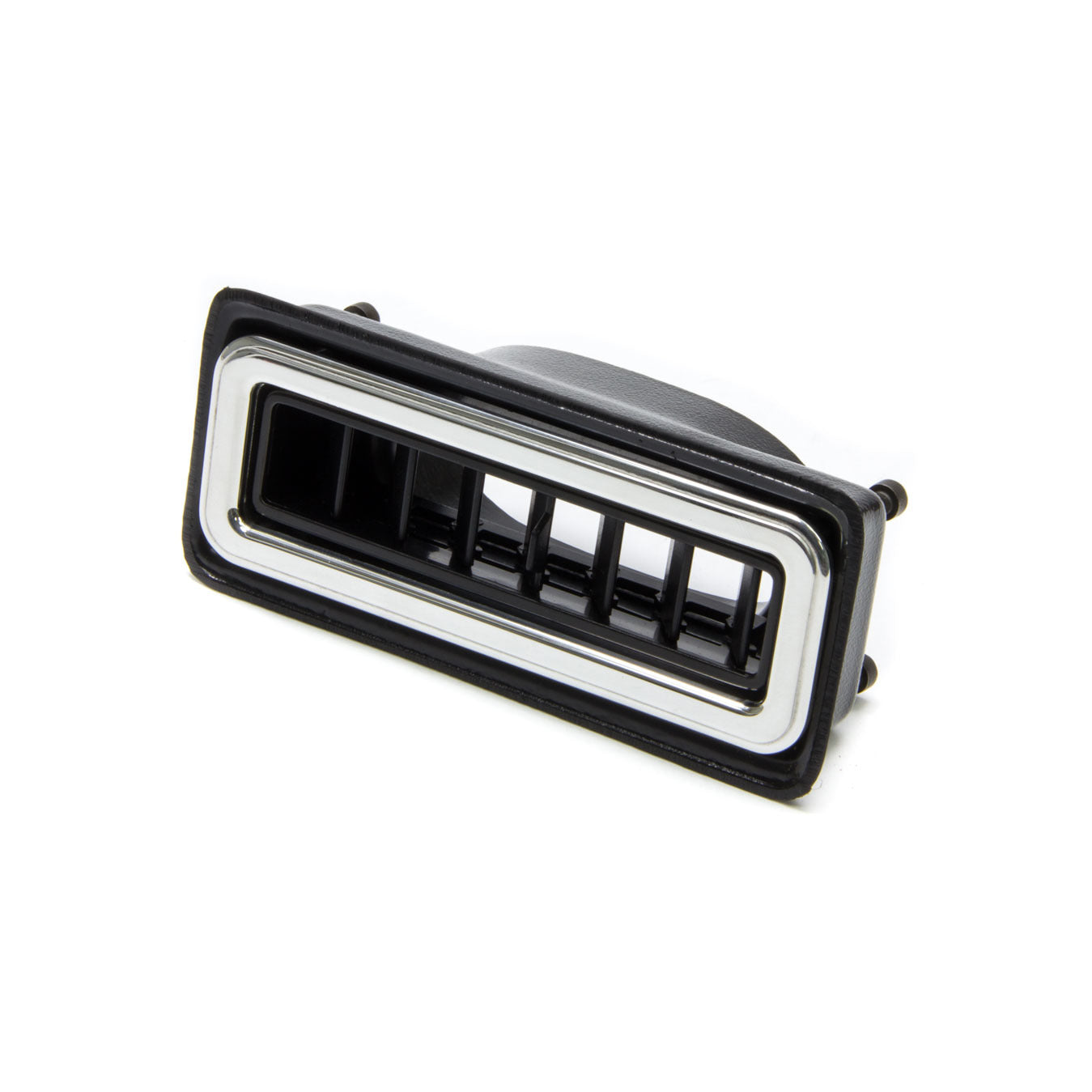 Vintage Air ProLine In-Dash Rectangle Heating / Cooling Louver - Rectangle - 2-1/2 in Hose - 4-7/8 x 1-3/4 - Black / Polished