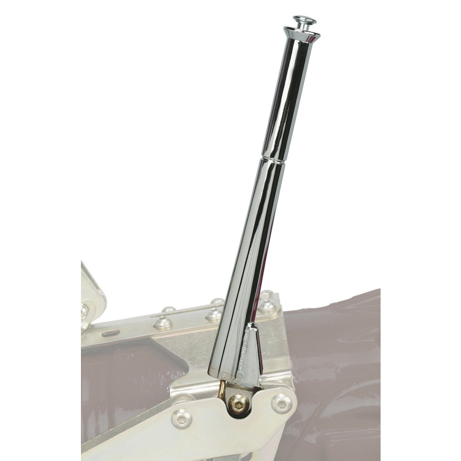 Lokar Transmission Mount Parking Brake Assembly - 11" Long - Steel - Chrome