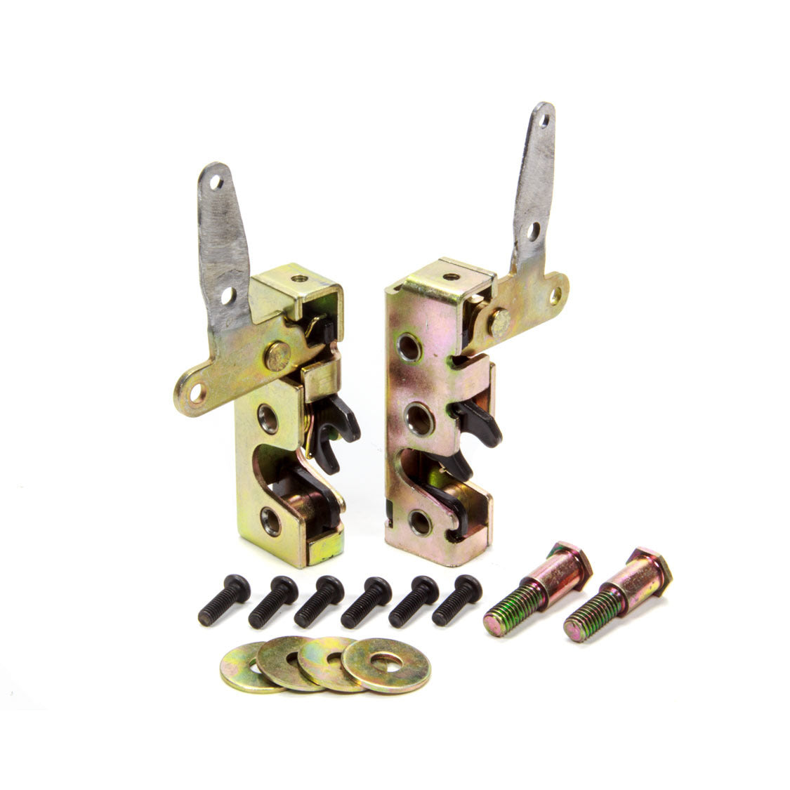 Chassis Engineering Mini Bear Claw Door Latch Hardware/Strikers Included Steel Zinc Oxide - Pair