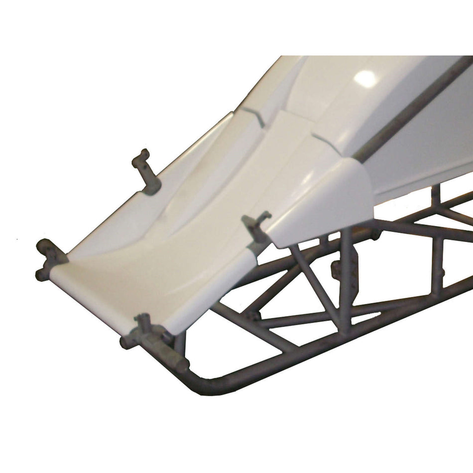 Triple X Sprint Car Dual Inside The Rail Nose - White