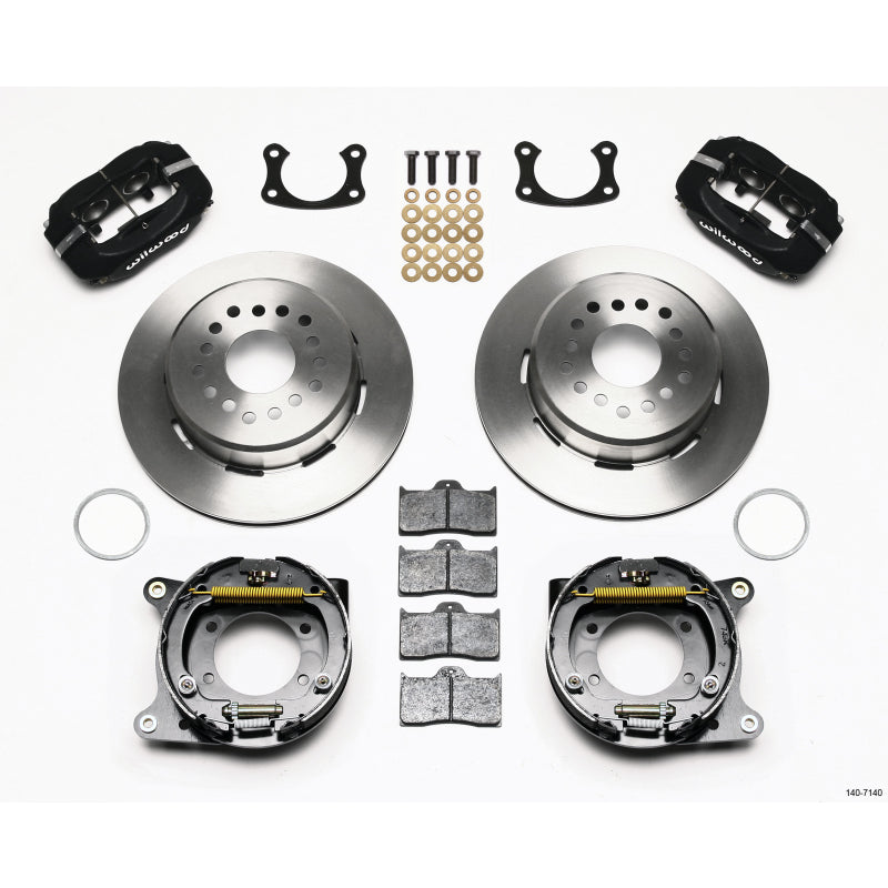 Wilwood Forged Dynalite Rear Parking Brake Kit - Black Anodized Caliper