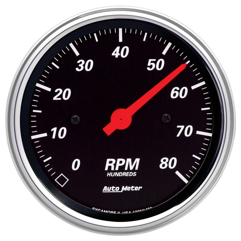 Auto Meter Designer Black In-Dash Electric Tachometer - 3-3/8"