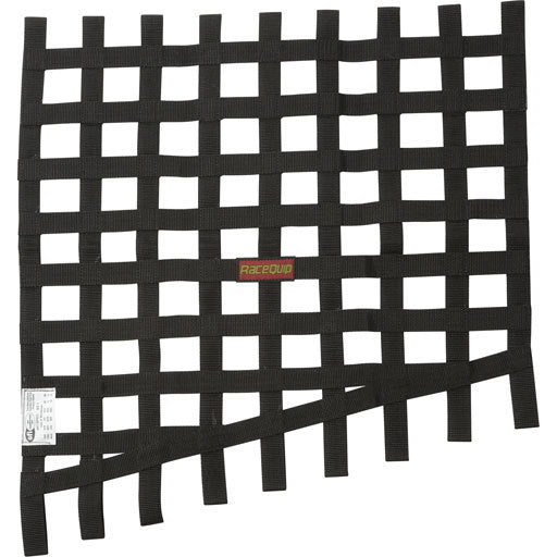 RaceQuip Drag Window Net - 24"/18" x 23" - Black