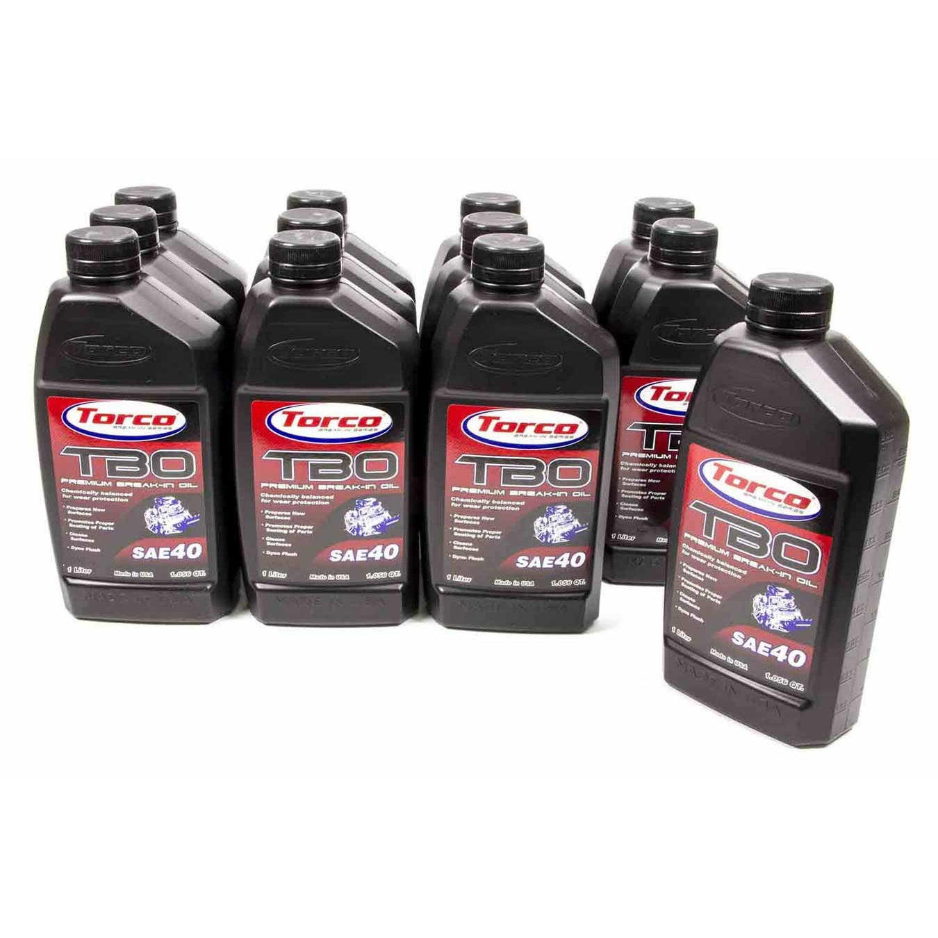 Torco TBO Premium Break-In Oil - SAE 40 - 1 Liter (Case of 12)