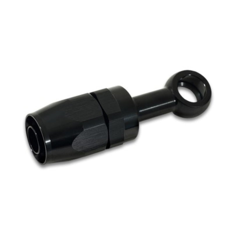 Vibrant Performance Straight 8 AN to 12 mm Banjo Banjo Hose End - Swivel - Black