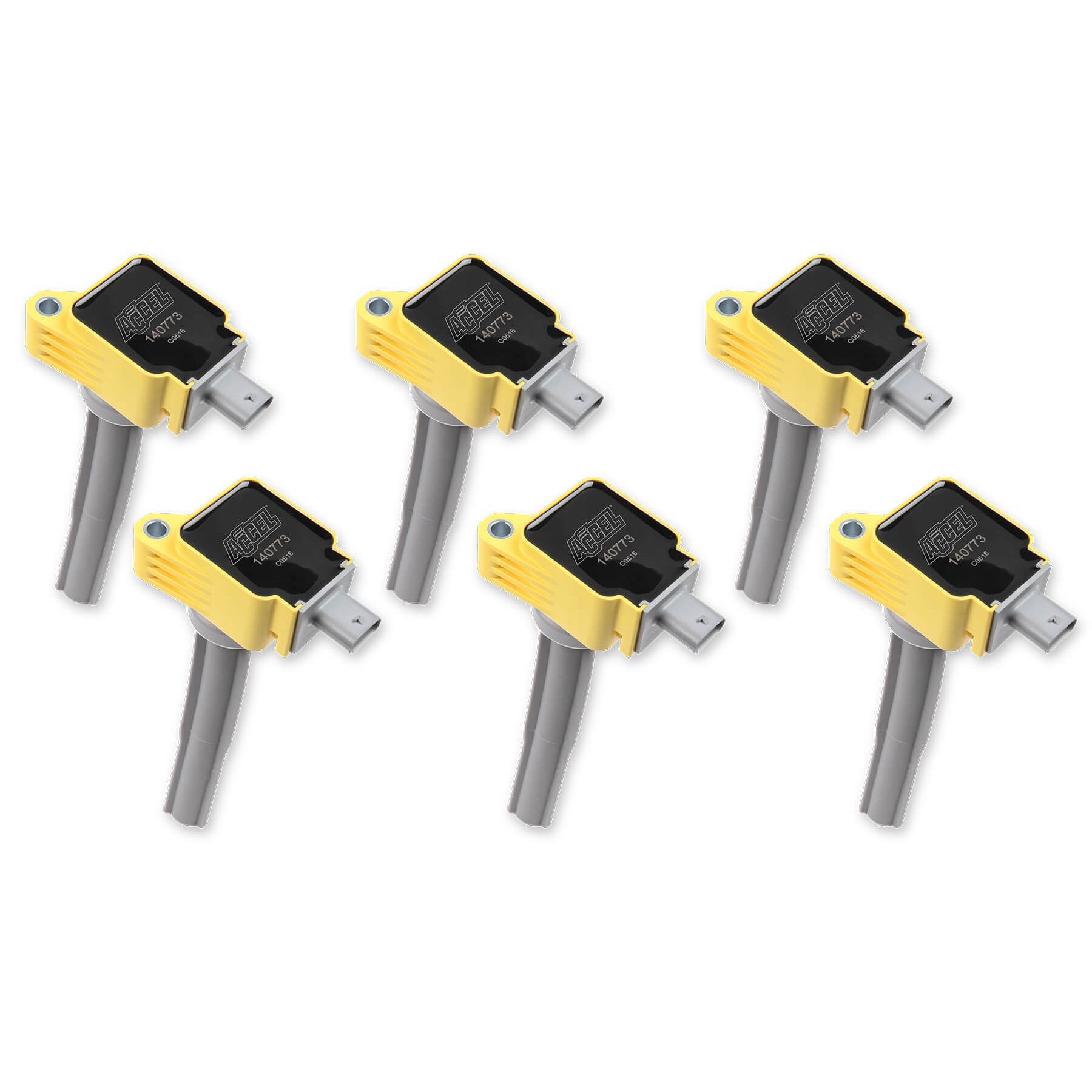 ACCEL Coil - Ford 2.7L V6 EcoBoost 6pk - Yellow