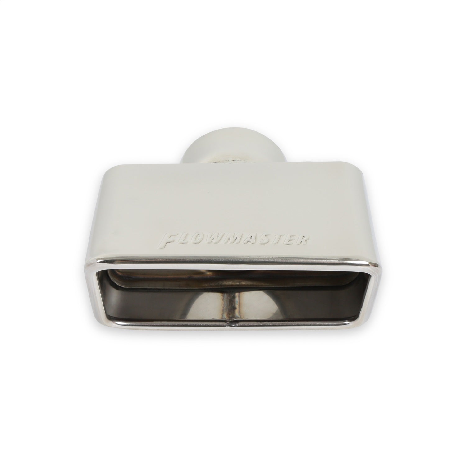Flowmaster Exhaust Tip - Logo Embossed - Rectangle Outlet - Polished