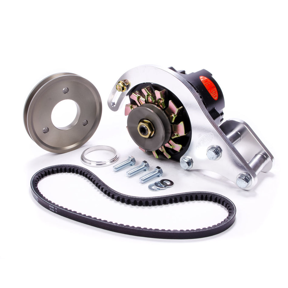 Powermaster Pro Series CS121 Low Mount Alternator Kit - Drivers / Passenger Side Block Mount