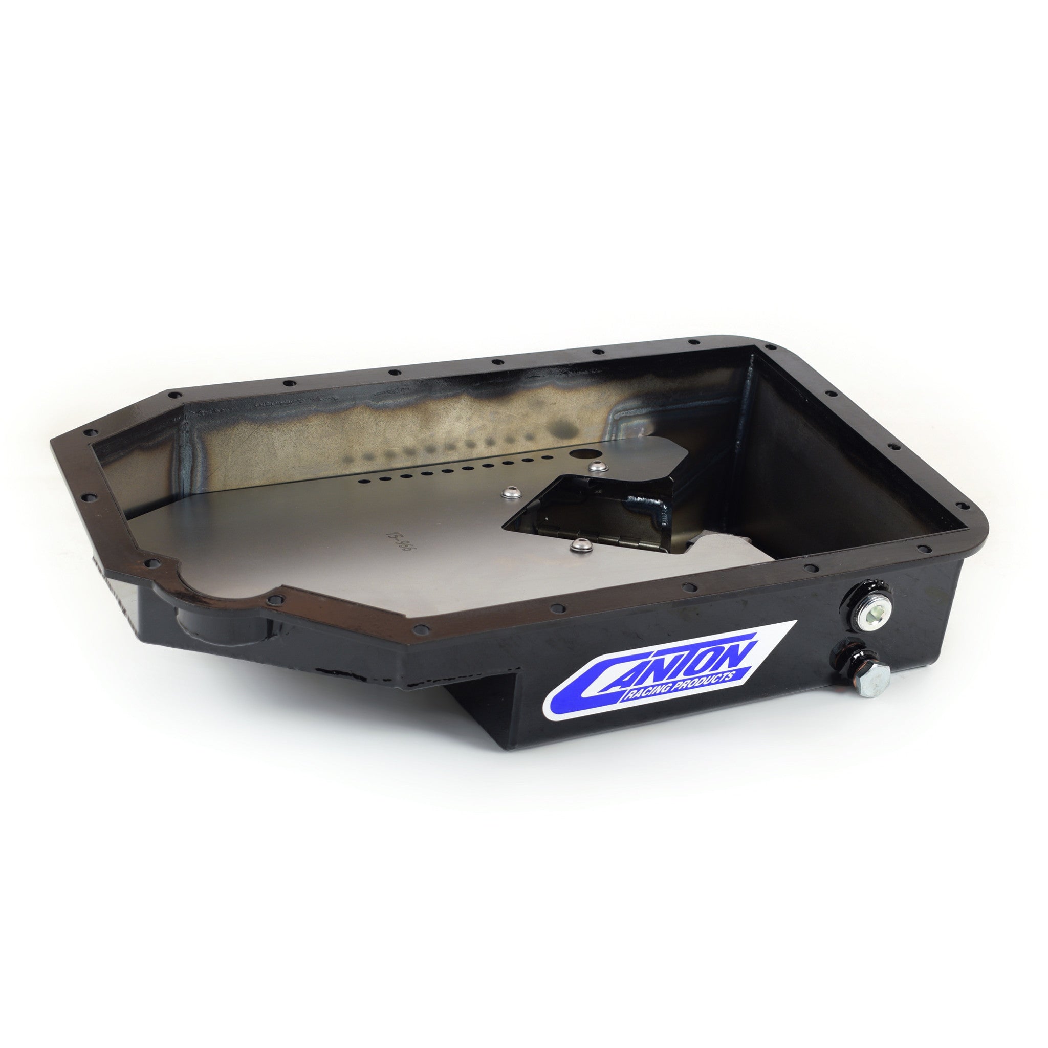 Canton Road Race Series Engine Oil Pan - Rear Sump - Wet - 6.9 qt - 5-1/4" Deep - Steel - Clear Zinc - Honda 2.0L/2.2L