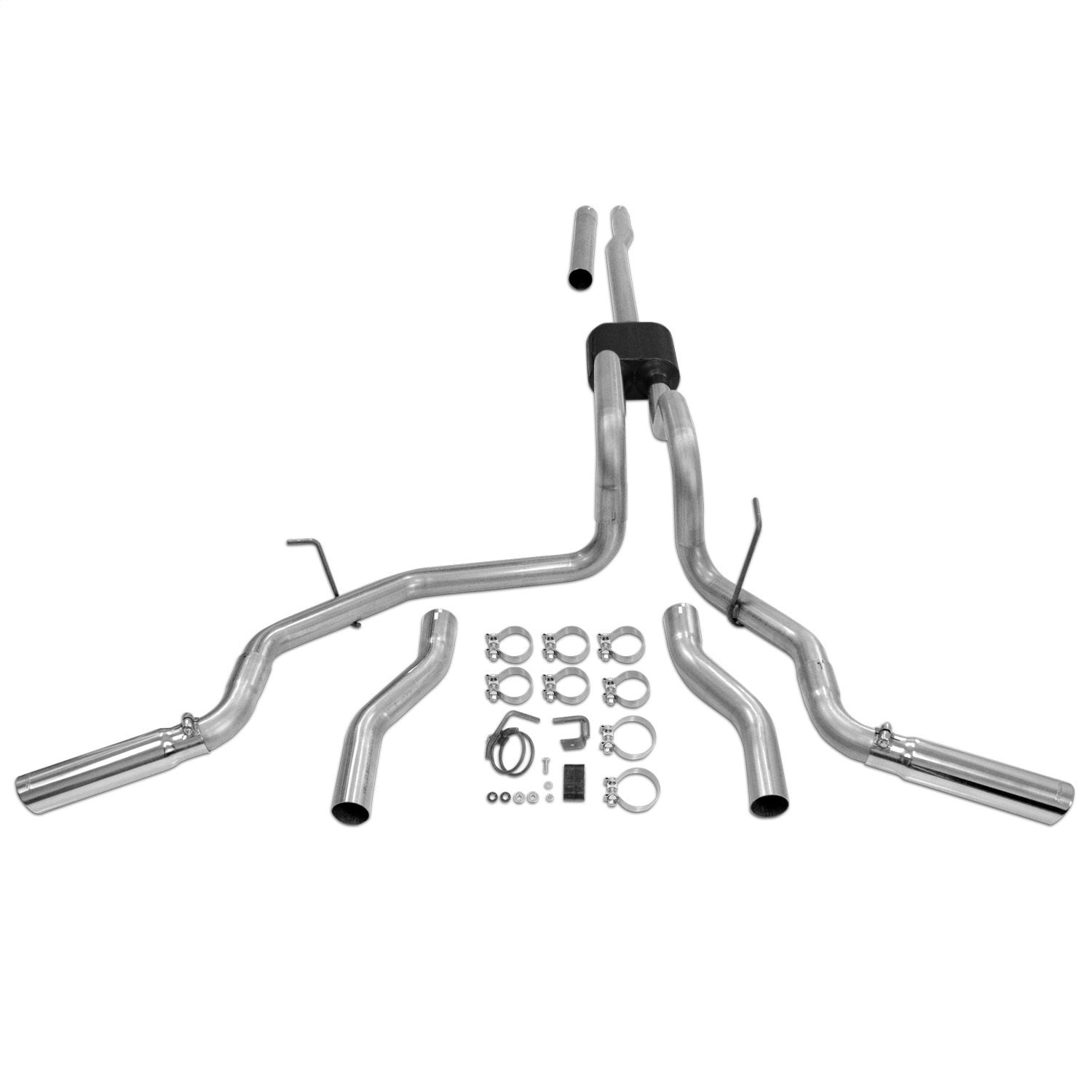 Flowmaster Cat-back System 409S - Dual Rear/Side Exit-AmeriCan Thunder - Moderate Sound