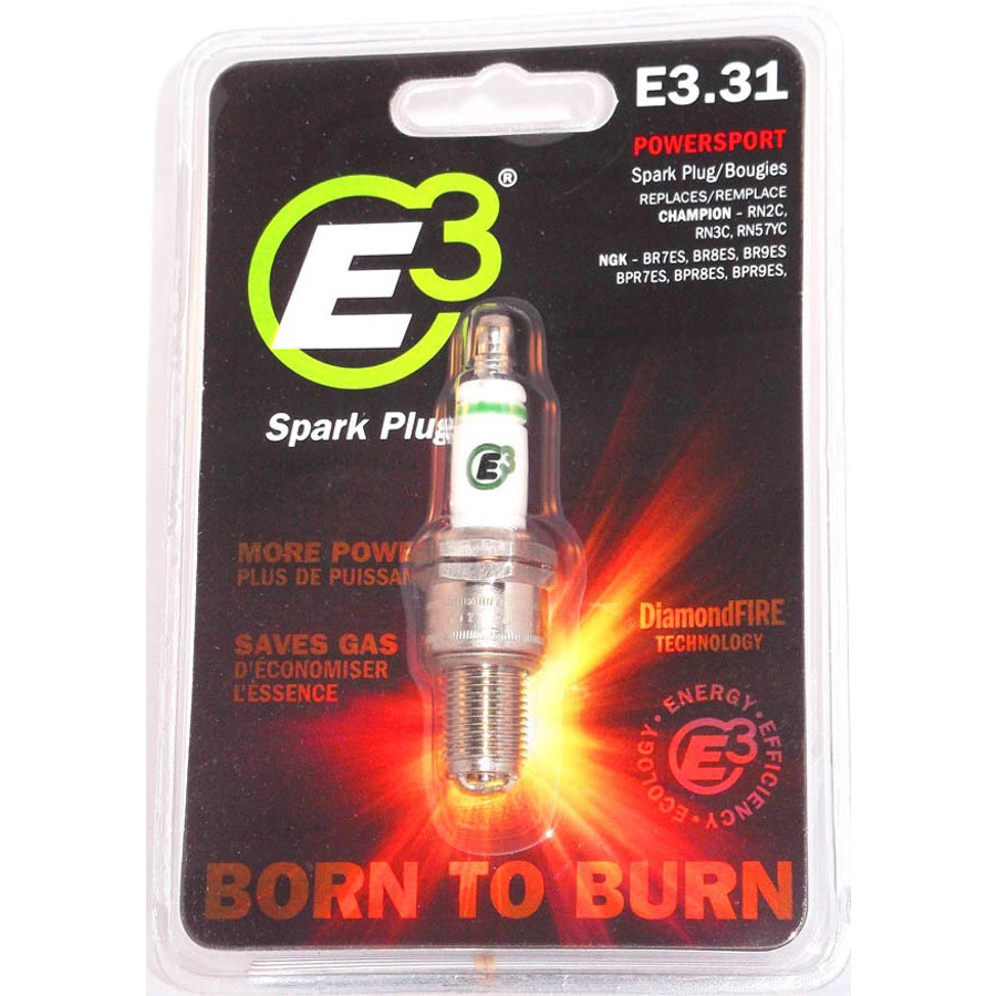 E3 Diamond Fire Spark Plug 14 mm Thread 0.750" Reach Gasket Seat - Resistor