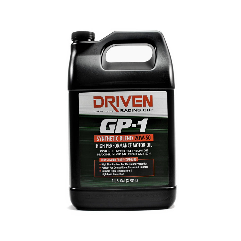 Driven GP-1 20W50 Synthetic Blend Motor Oil - 1 Gallon Jug