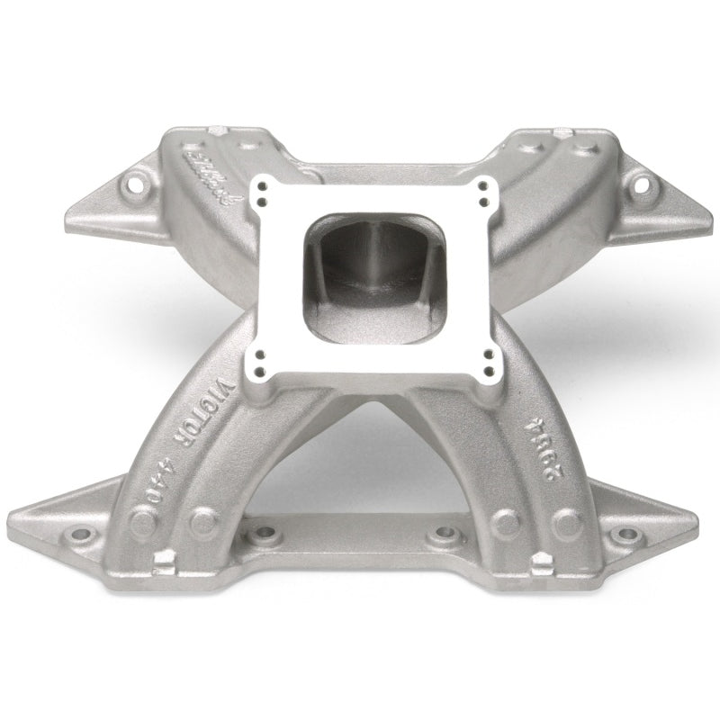Edelbrock Victor 440 Intake Manifold - Cast Finish