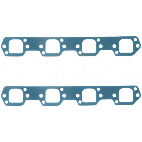 Fel-Pro Exhaust Header Gaskets - Steel Core Laminate - Trick Flow R-Port - SB Ford - Trick Flow R Heads