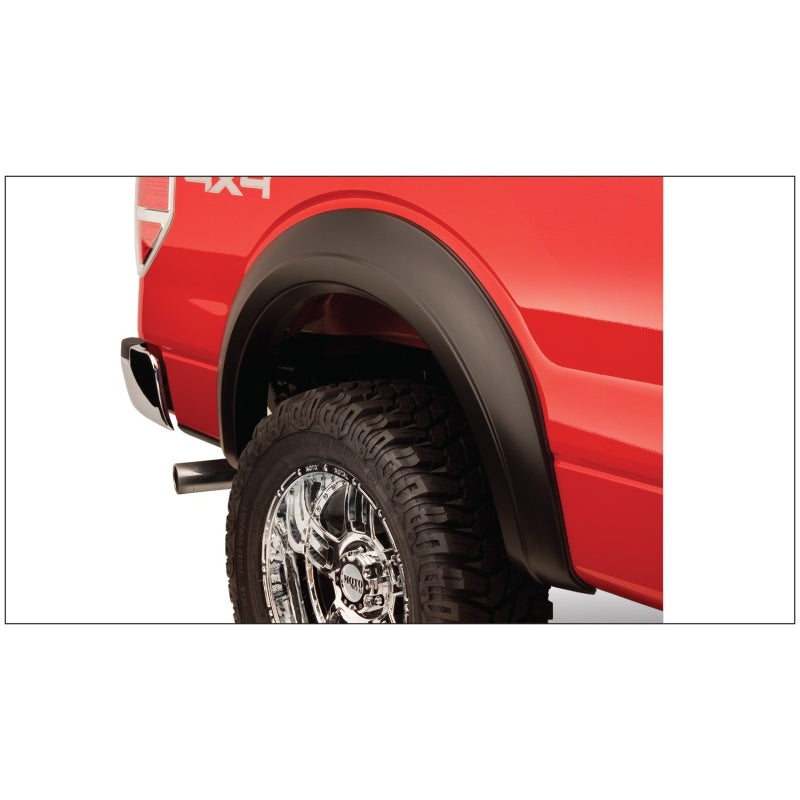 Bushwacker Extend-A-Fender Front / Rear Fender Flare - 1.75 in Wide - Black - Ford Fullsize Truck 2009-14