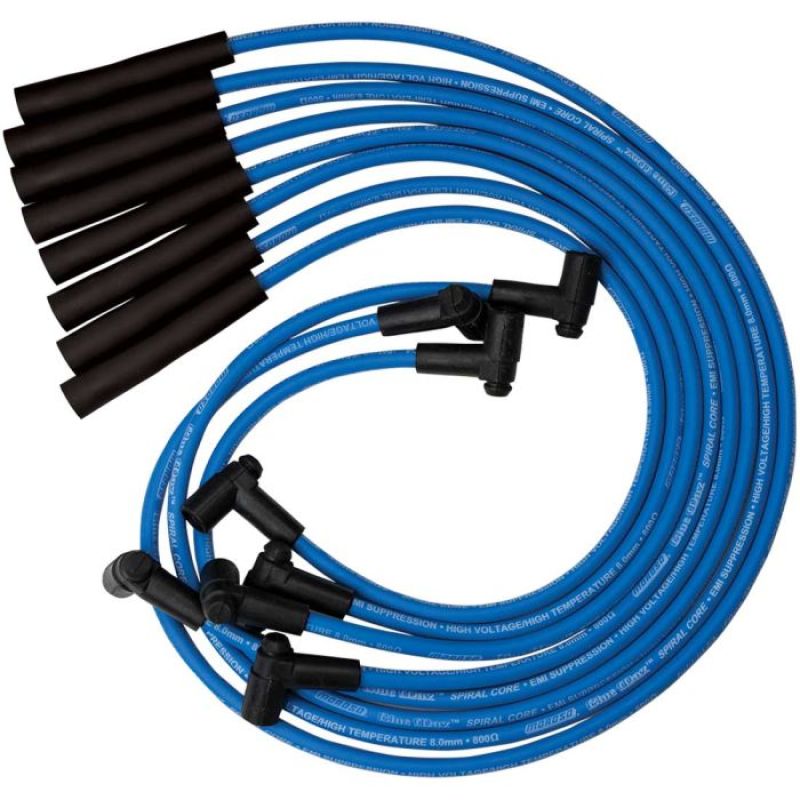 Moroso Blue Max Spiral Core Ignition Wire Set - 1973-89 GM Vehicles w/ 260-403 V8 Engines w/ HEI