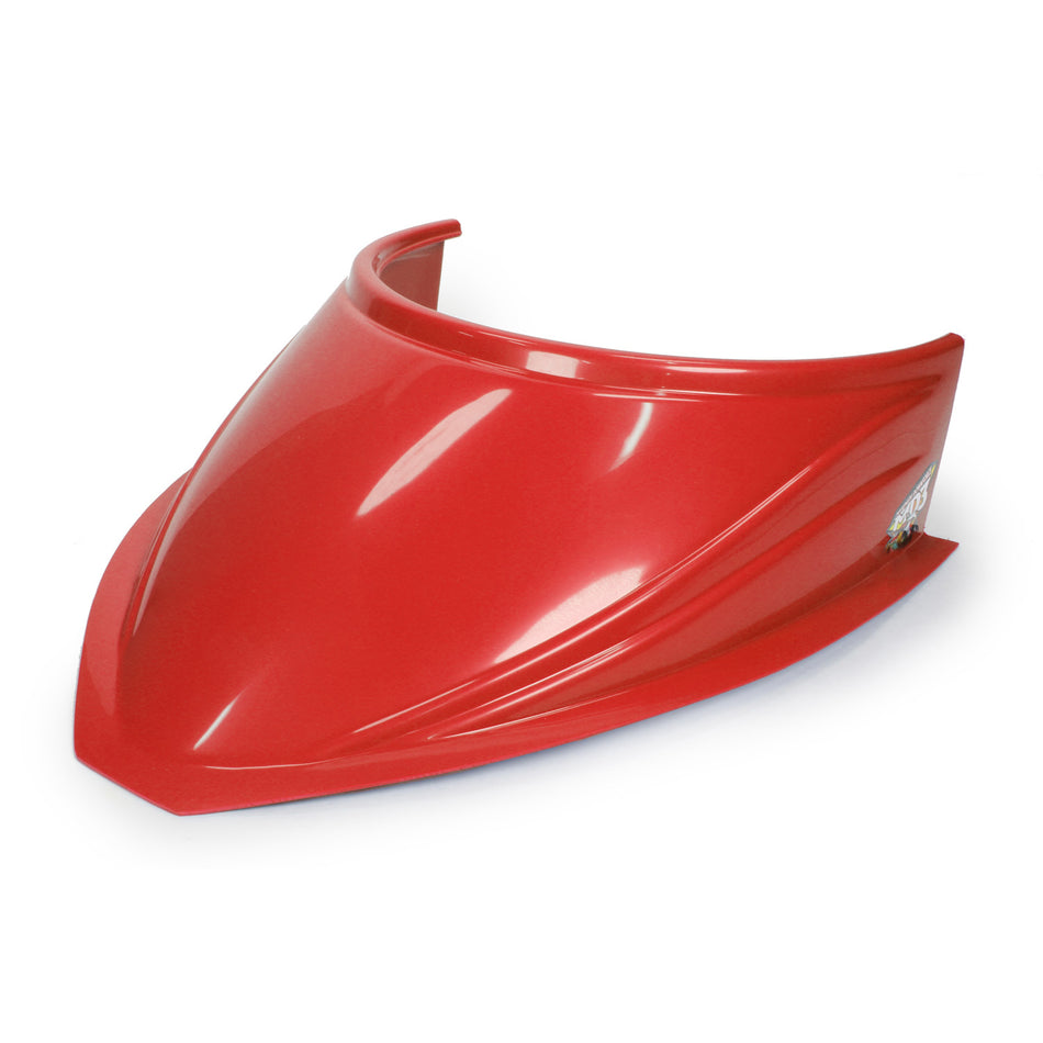Fivestar MD3 Hood Scoop 5in Tall Curved - Red