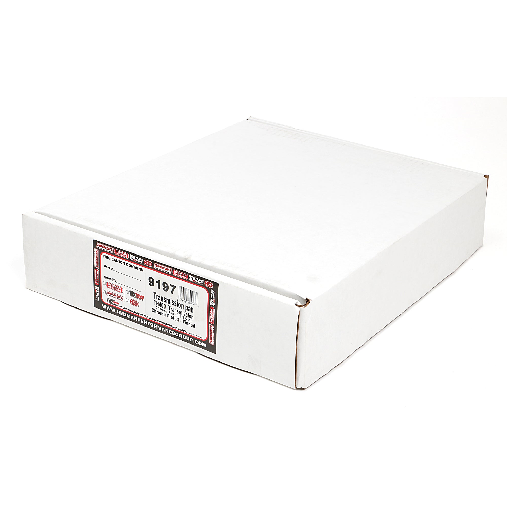 Trans-Dapt Chrome Transmission Pan - TH-400 Finned Bottom