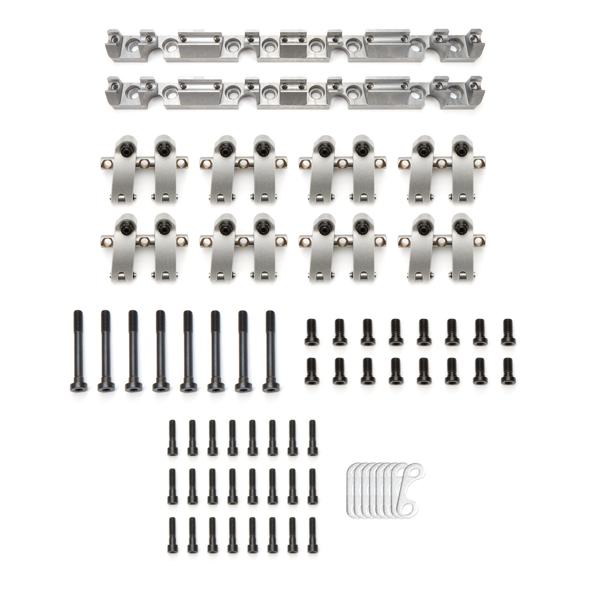 Jesel Sportsman Shaft Mount Roller Rocker Arm - 1.50 Ratio - AFR Eliminator Heads - Small Block Chevy (Set of 16)