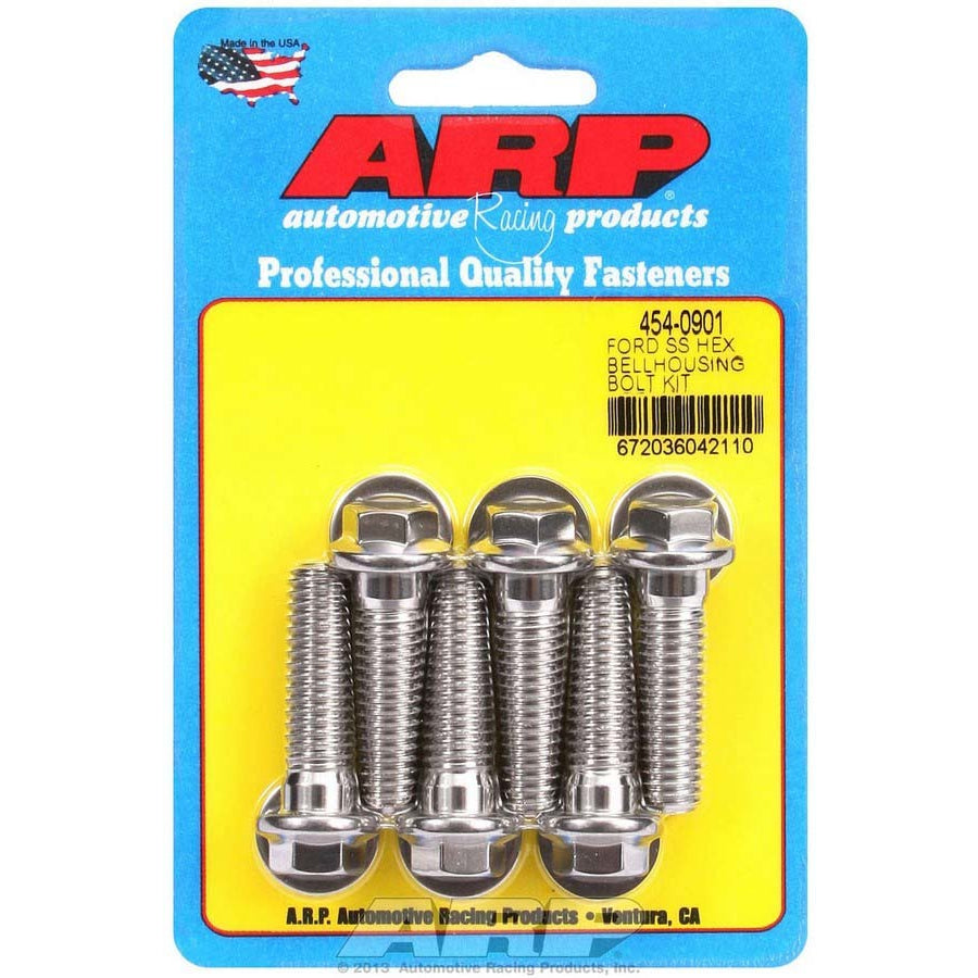 ARP Stainless Steel Bellhousing Bolt Kit - 6 Point Ford