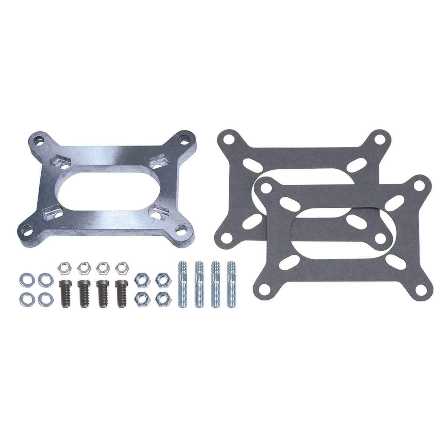 Trans-Dapt Carburetor Adapter - Large 350-500-650 CFM Holley 2 bbl. Carburetor To Any Rochester 4 Bolt 2 bbl. Manifold Base