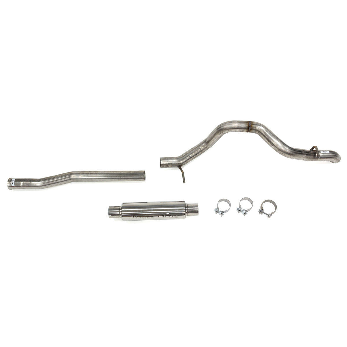 Pypes High Ground Clearance Single Exhaust System - Cat-Back - 2-1/2 in Tailpipe - Jeep Wrangler JL 2018-20 SJJ25R