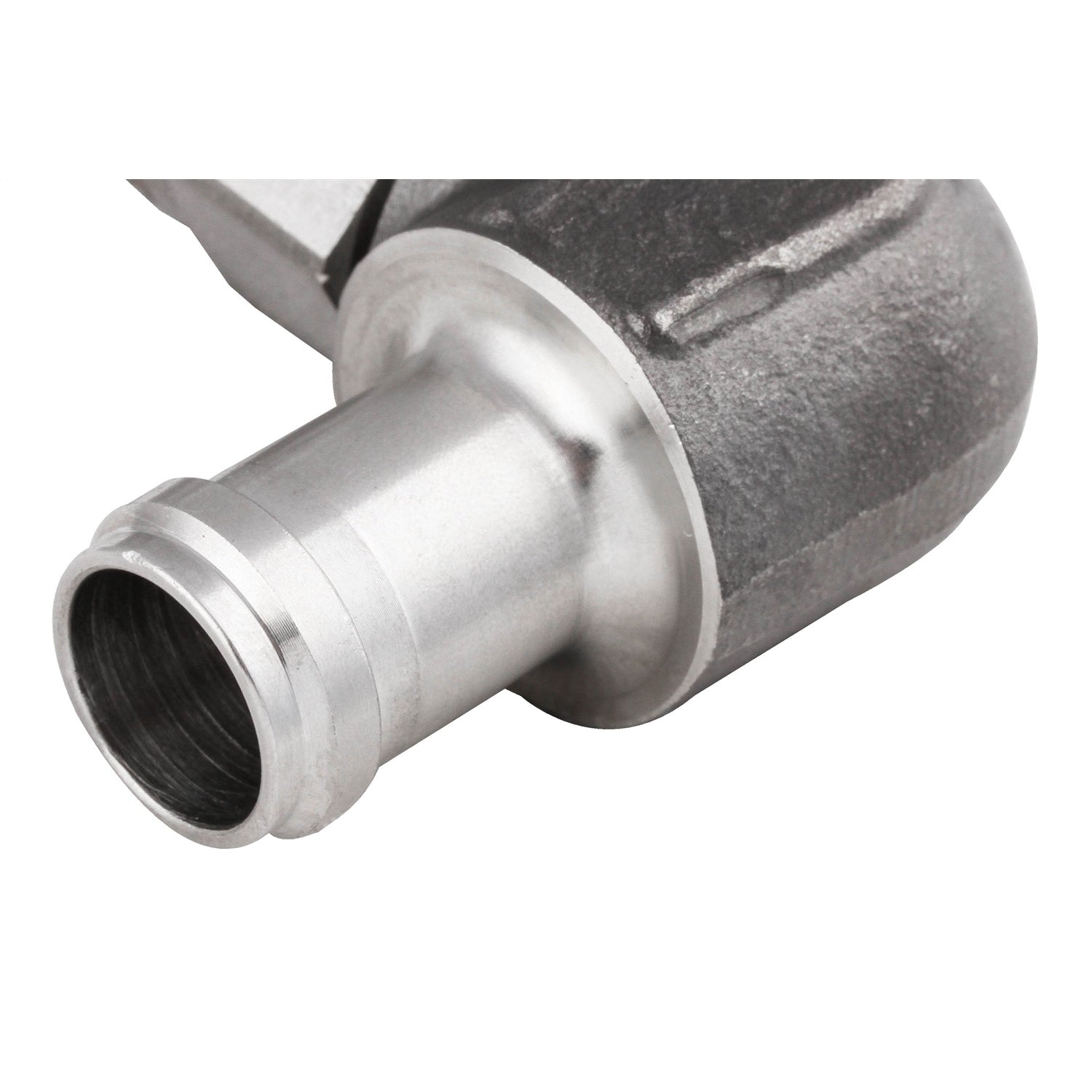 Earl's 90° Adapter - 5/8" Hose Barb to 3/4" NPT Male Swivel - Stainless - Natural