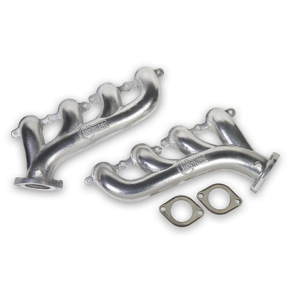 Hooker Exhaust Manifolds - GM LS (except LS7/LS9) - Silver Ceramic Finish