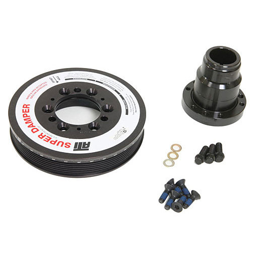 ATI Serpentine SFI 18.1 Super Damper - 7.480 in OD - Black - Internal Balance - GM LS-Series 917302