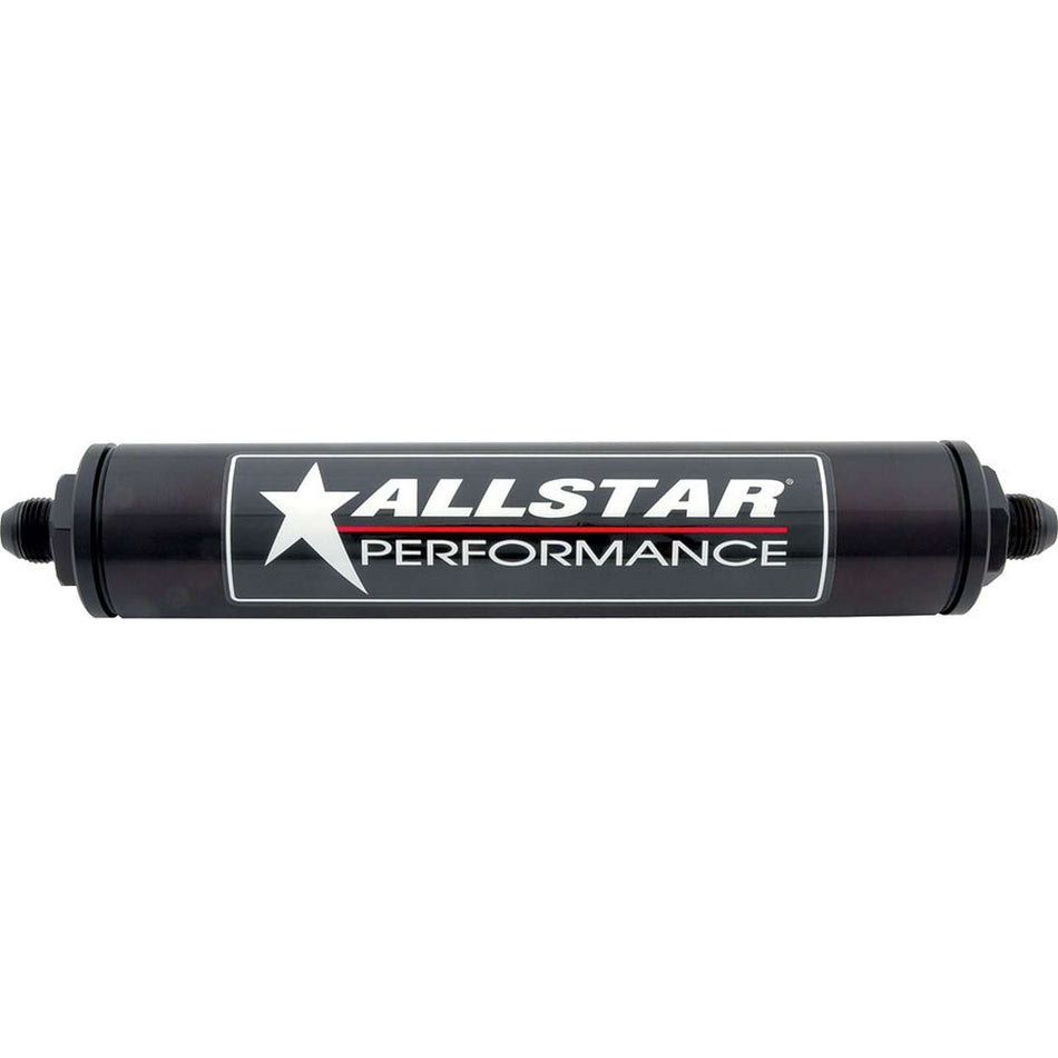 Allstar Performance Aluminum Inline Black Filter Housing (Only) -12 AN - No Element
