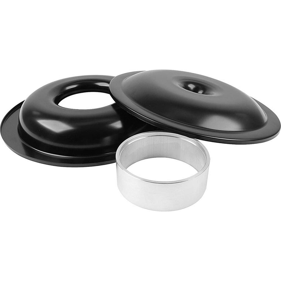 Allstar Performance 14" Air Cleaner Kit With No Element - 2" Sure Seal Spacer - Black