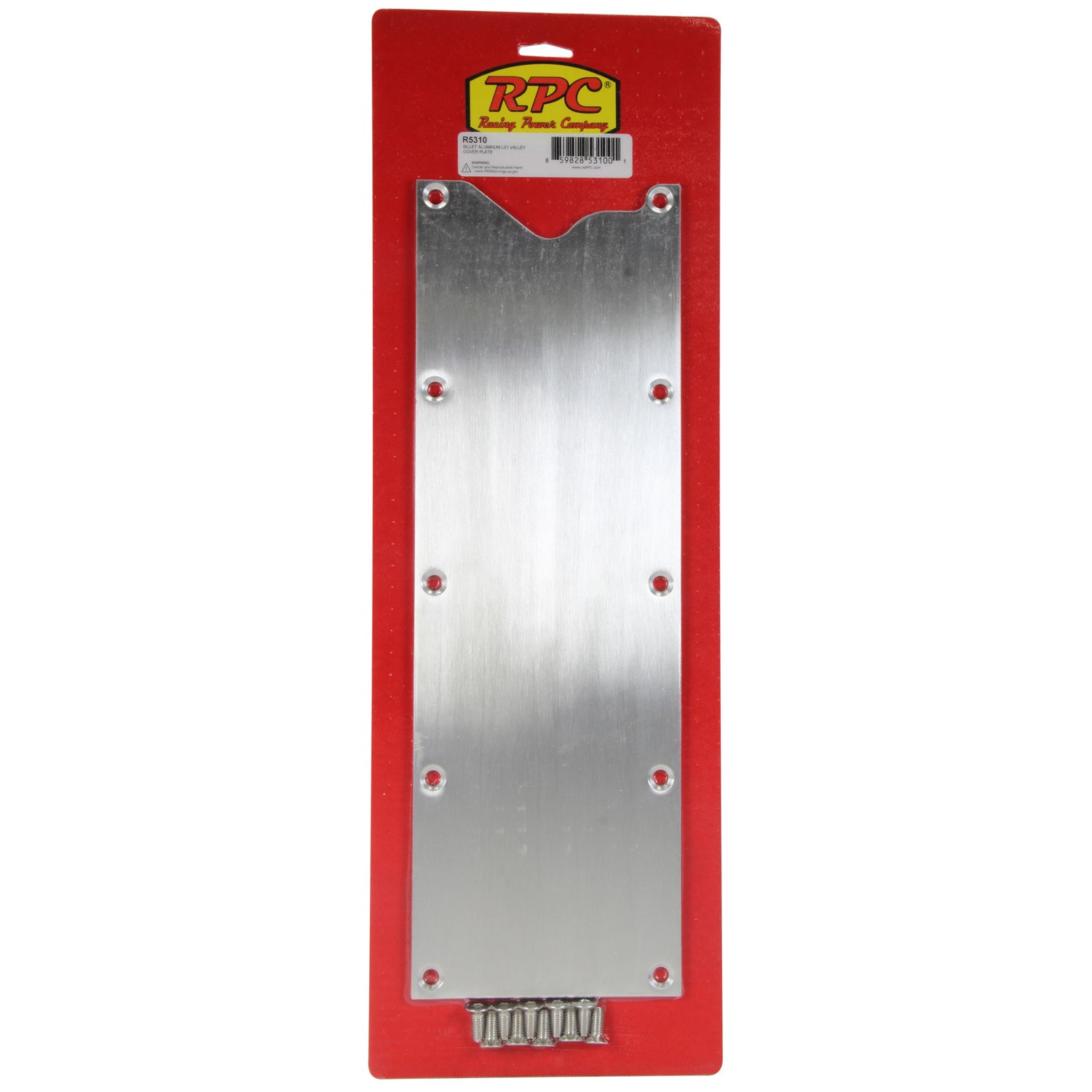 Racing Power Valley Cover - Aluminum - Brushed - GM LS-Series