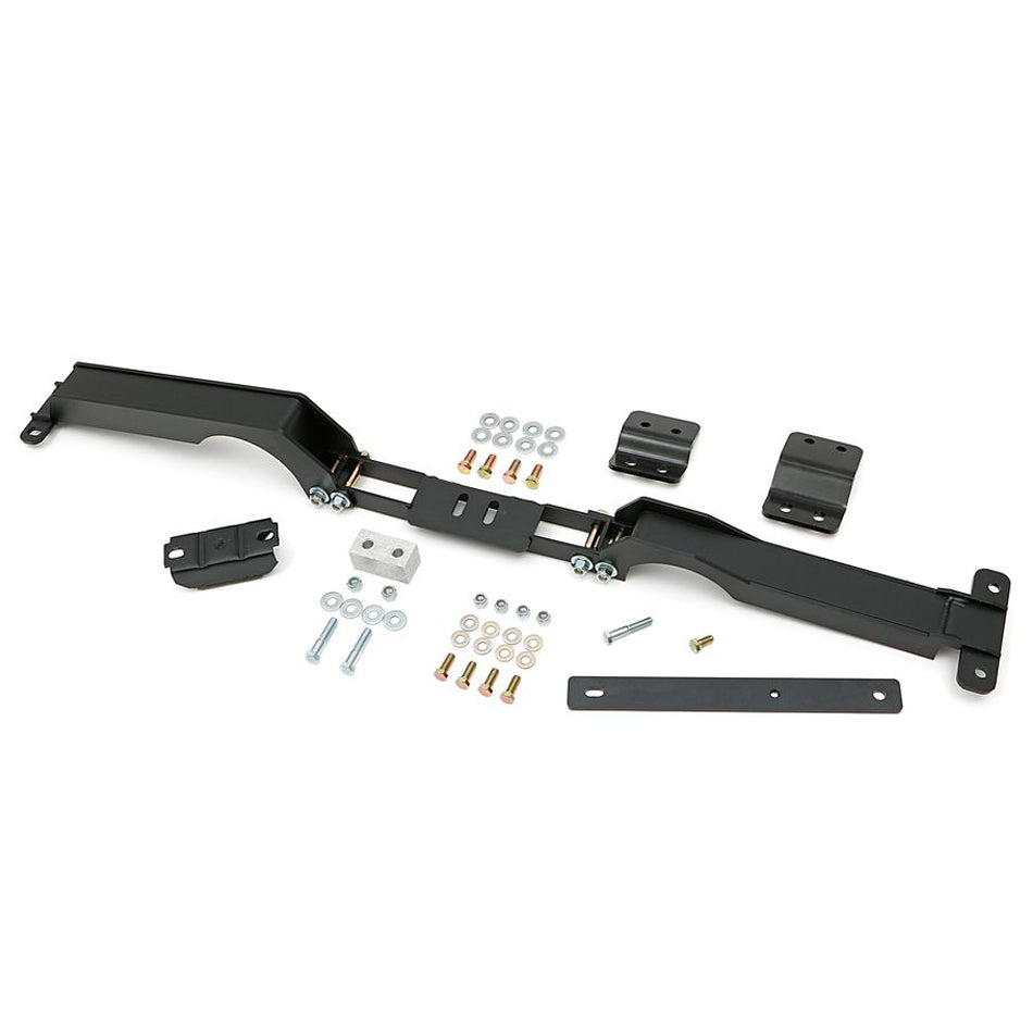Trans-Dapt LS SwapTransmission Crossmember Bolt-On - Steel - Black- GM A-Body / G-Body 1978-88