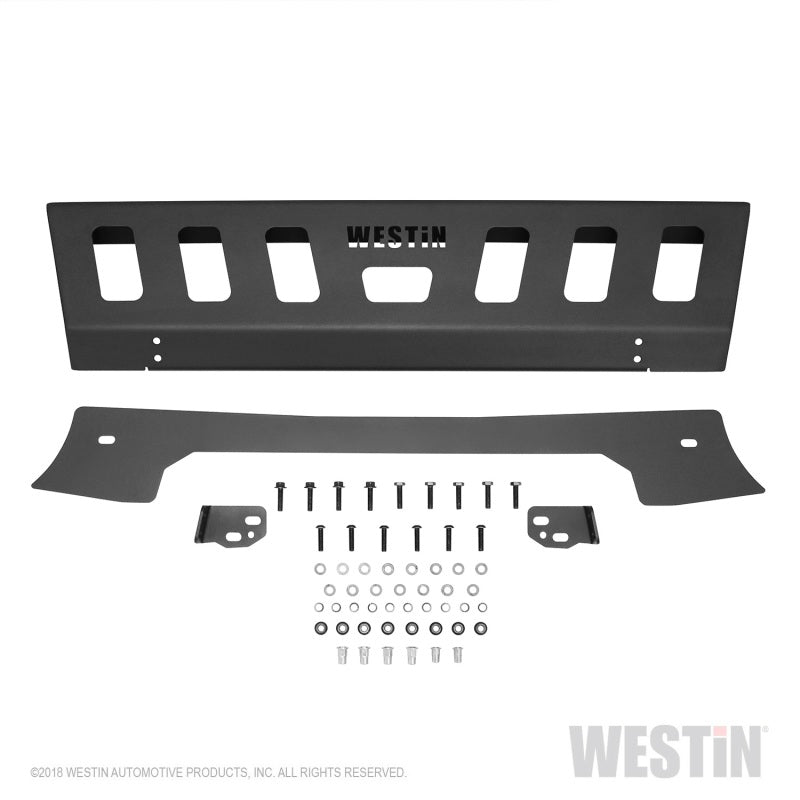 Westin WJ2 Front Bumper Skid Plate - Steel - Black Powder Coat - Jeep Wrangler JL 2018