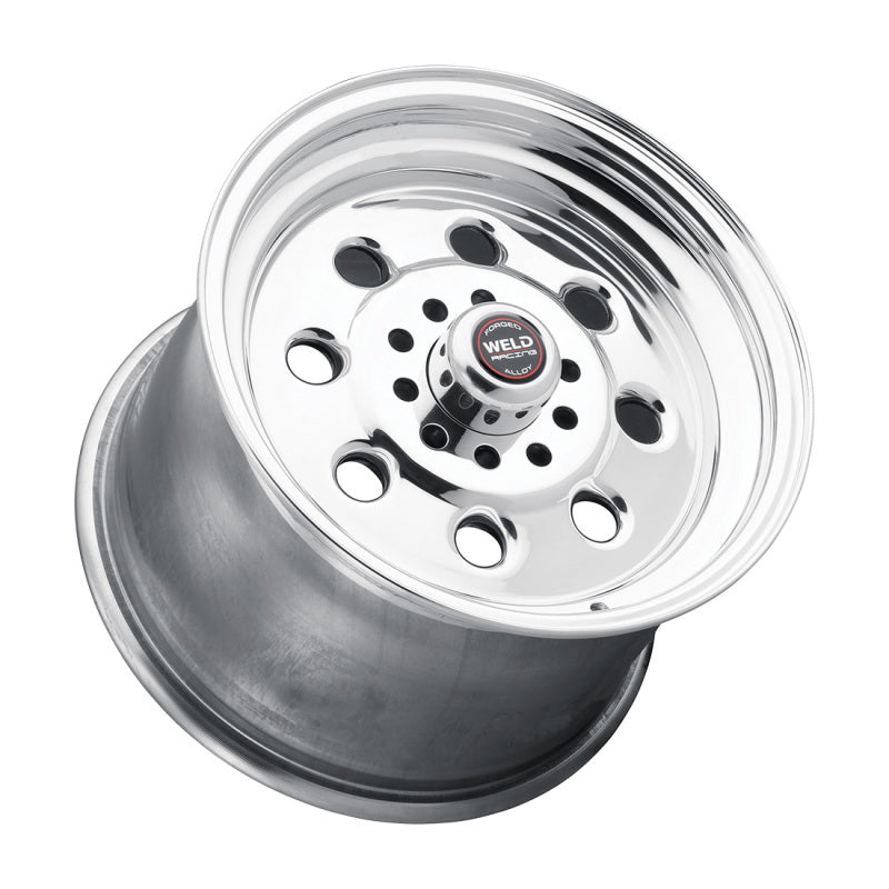 Weld Draglite Polished Wheel - 15" x 8" - 4 x 4.25"/4.5" Bolt Circle 5.5" Back Spacing - 14.45 lbs