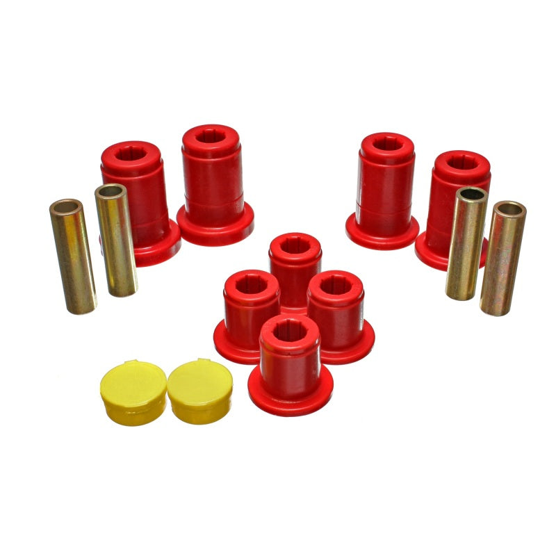 Energy Suspension Hyper-Flex Bushing Kit - Front Control Arm Bushings - Polyurethane - Red