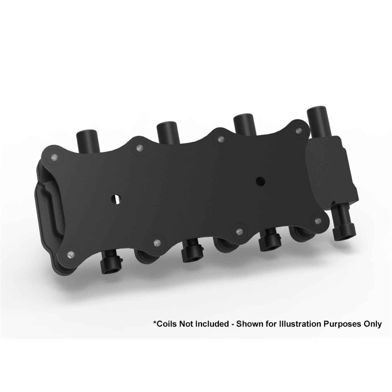 Holley EFI Coil Pack Style Coil Mount Ignition Coil Bracket - Black Powder Coat - GM LS-Series 561-130 - Pair