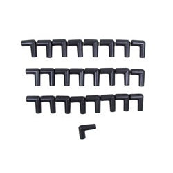 Taylor Cable Products Spark Plug Spark Plug Wire Boots 90 Degree 8 mm Wire Female/Socket Terminal - Black