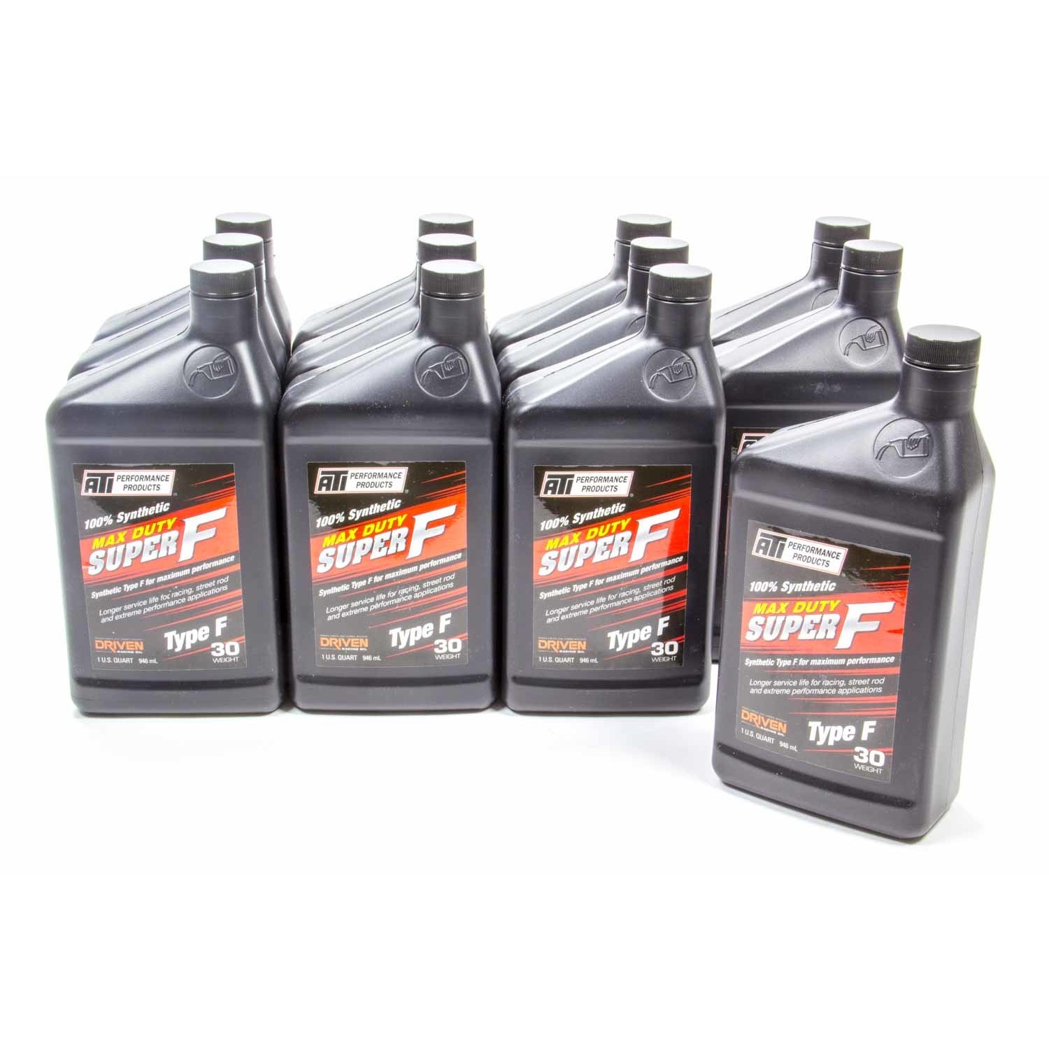 ATI Products Max Duty Super F Transmission Fluid ATF Synthetic 1 qt - Set of 12